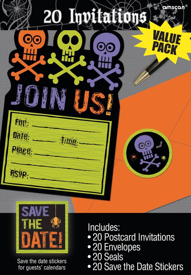 Trick Or Treat Invitation, 20-pk Front_Flat