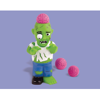 Zombie Poppin' Brain Halloween Decor Launcher Front_Elevated