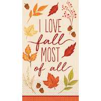 Fall Foliage Guest Paper Towels, 16-pk Front_Flat