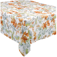 Painted Fall Fabric Table Cover Front_Angled_Right