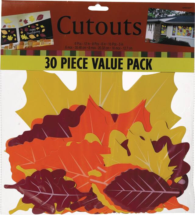 Fall Leaves Cutouts, 30-pk Front_Flat