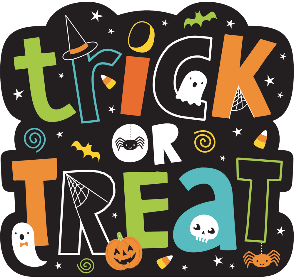 "TrickorTreat" Cutout Prop, MultiColoured, 14in, Indoor Decoration
