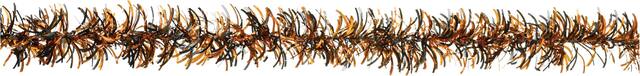 Tinsel Garland, Black/Orange, 9-ft, Indoor Decoration for Halloween Front_Flat