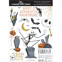 Décalcomanies murales assorties de Jack Skellington What a Wonderful Nightmare, Disney L'Étrange Noël de monsieur Jack, multicolore, paq. 15, décorations d'intérieur pour l'Halloween Front_Flat