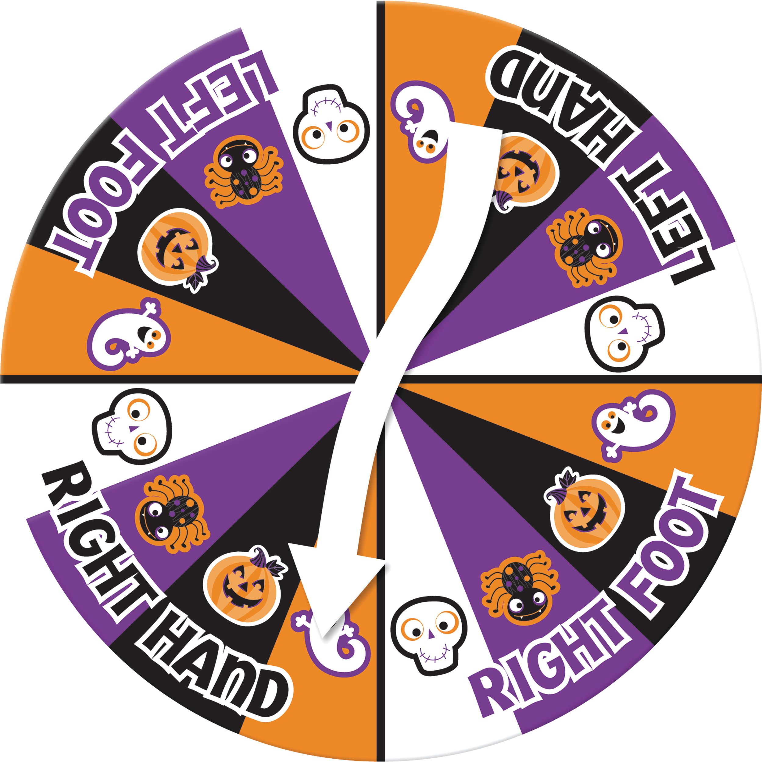 Halloween Bend-N-Twist Party Game Overhead_Flat