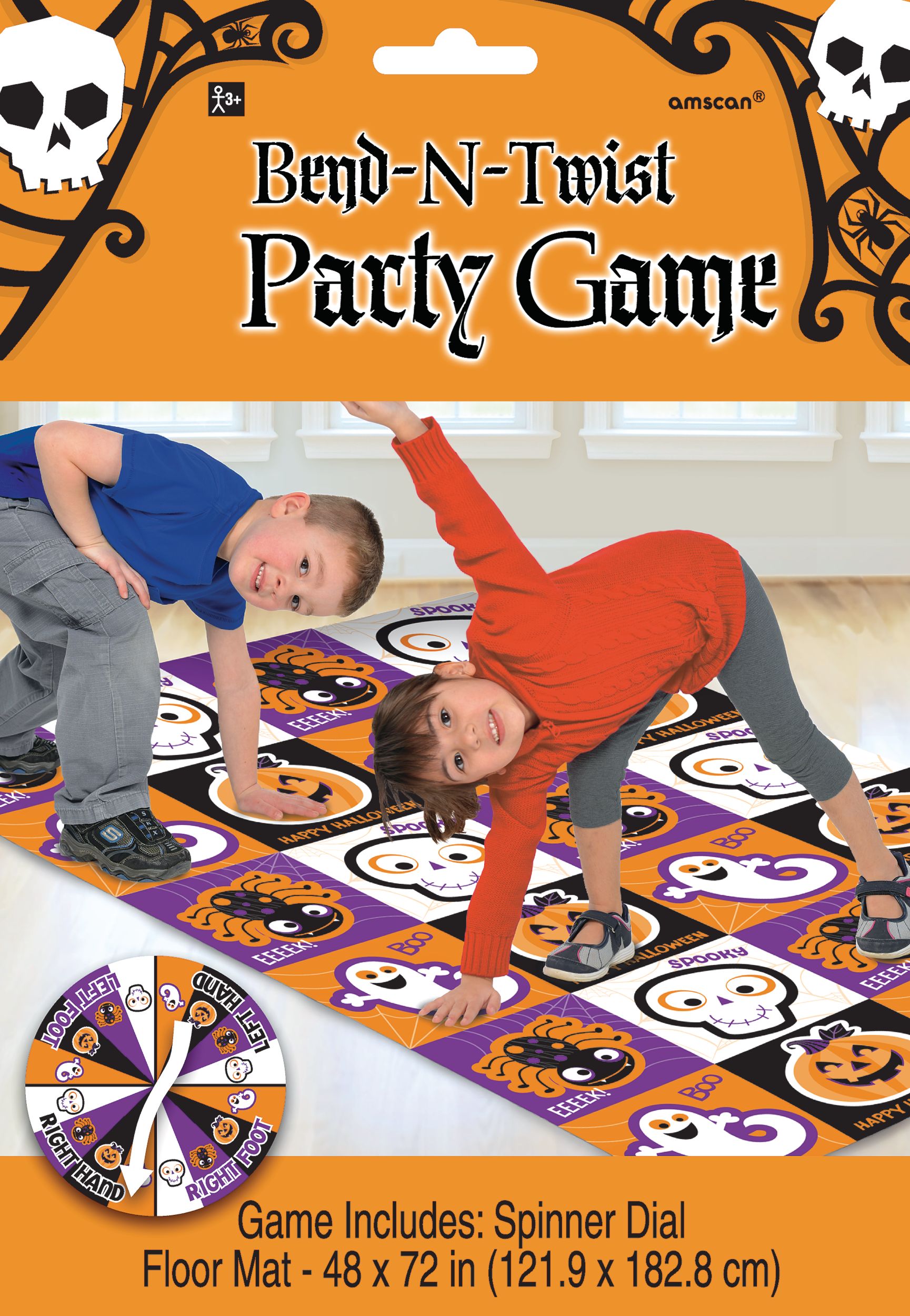 Halloween Bend-N-Twist Party Game Front_Flat