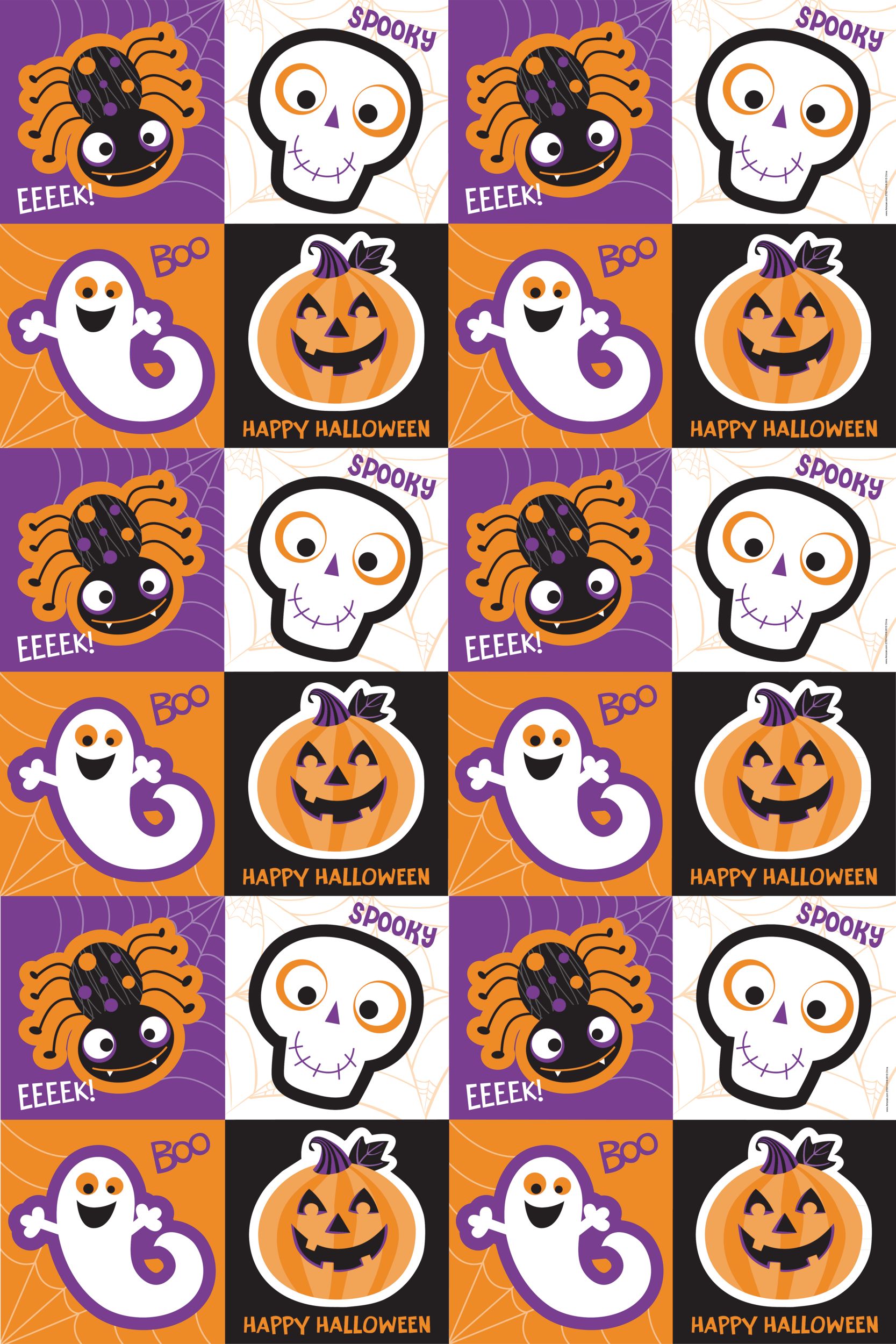 Halloween Bend-N-Twist Party Game Overhead_Flat