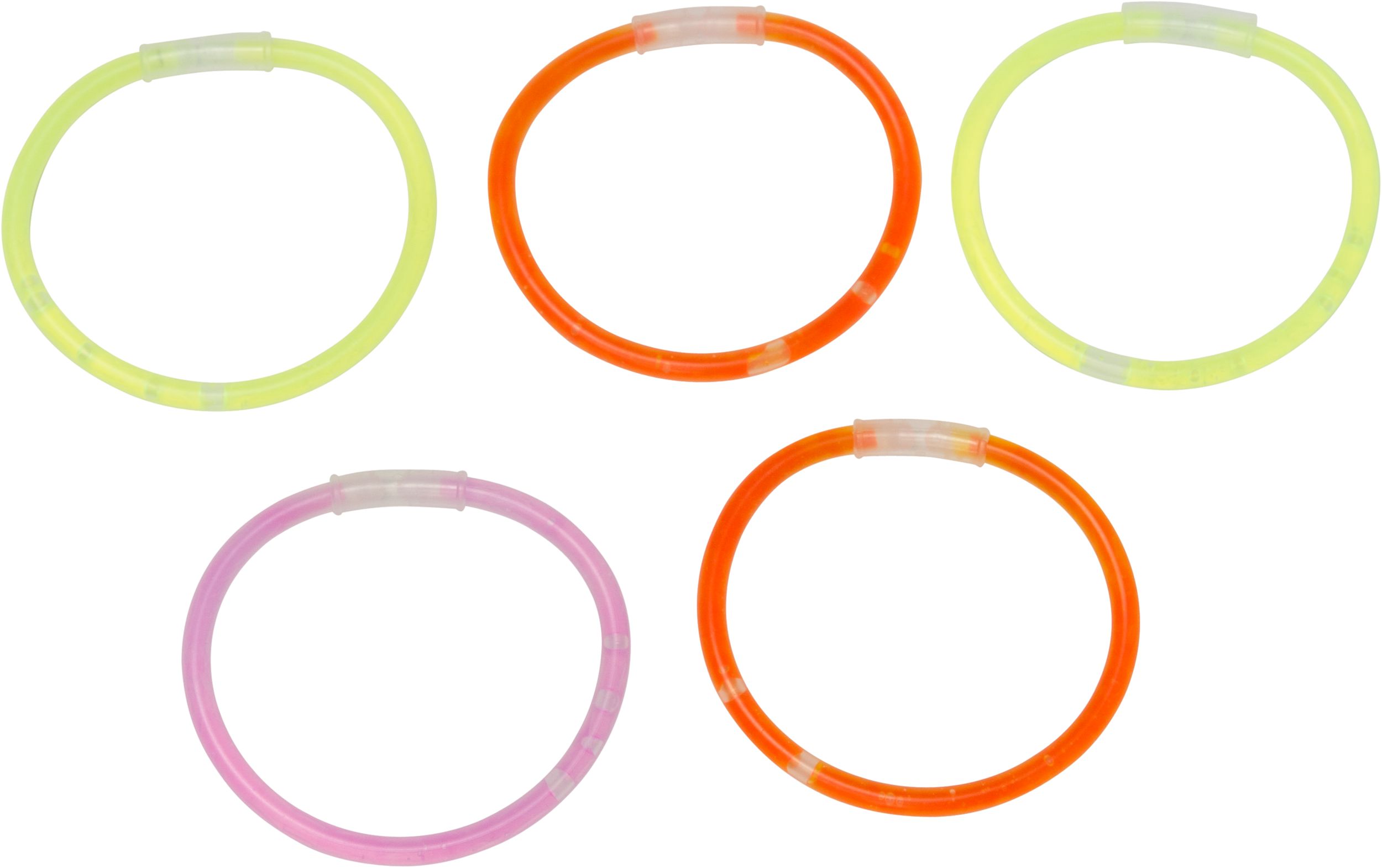 Halloween Glow Bracelets, 5-pk Overhead_Flat