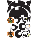 Jack-O'-Lantern Pull String Customizable DIY Hanging Pinata, Orange/Black, 21.5-in, Indoor/Outdoor Decoration for Halloween Front_Flat