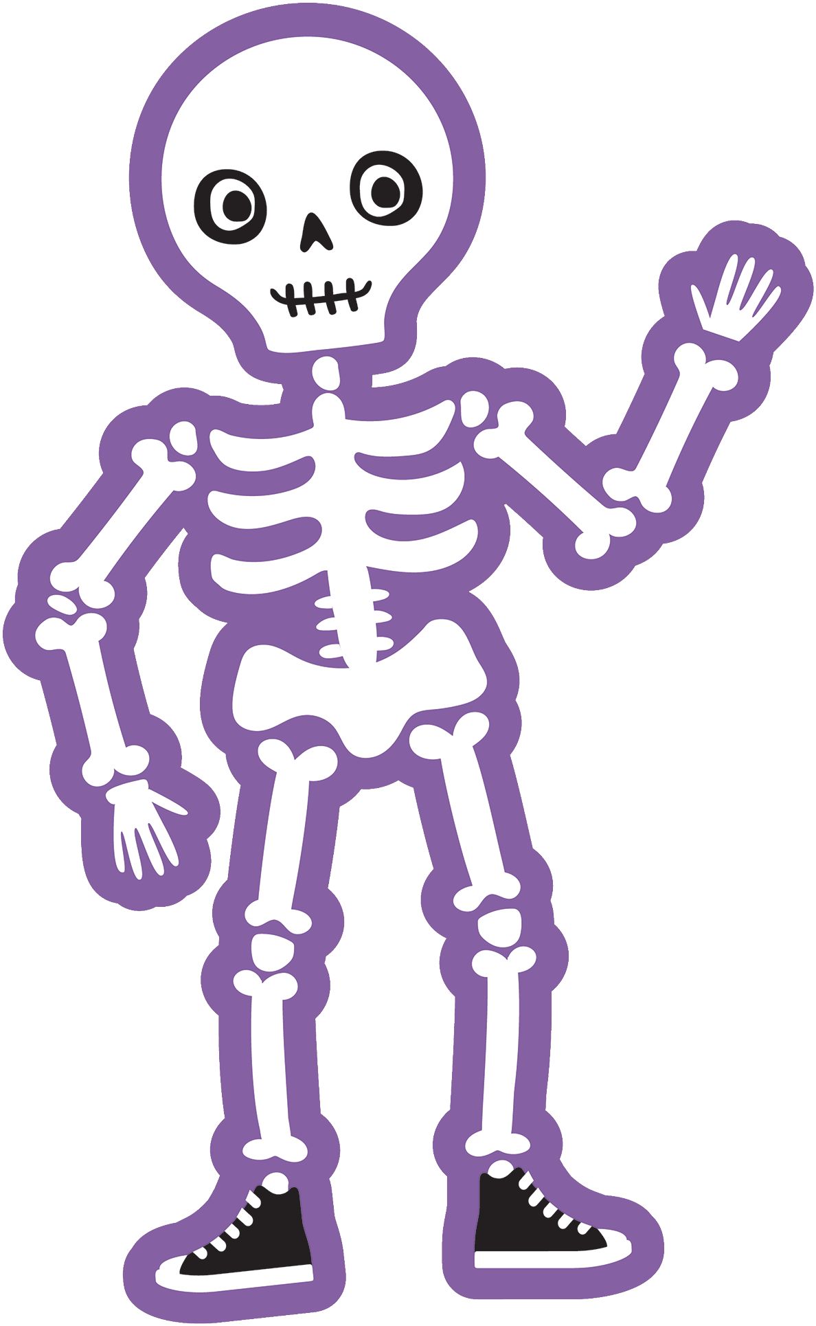 "Happy Halloween" Skeleton & Ghost Customizable DY Photo Frame Prop Kit, Multi-Coloured, 35-in, 15-pk, for Halloween Front_Flat