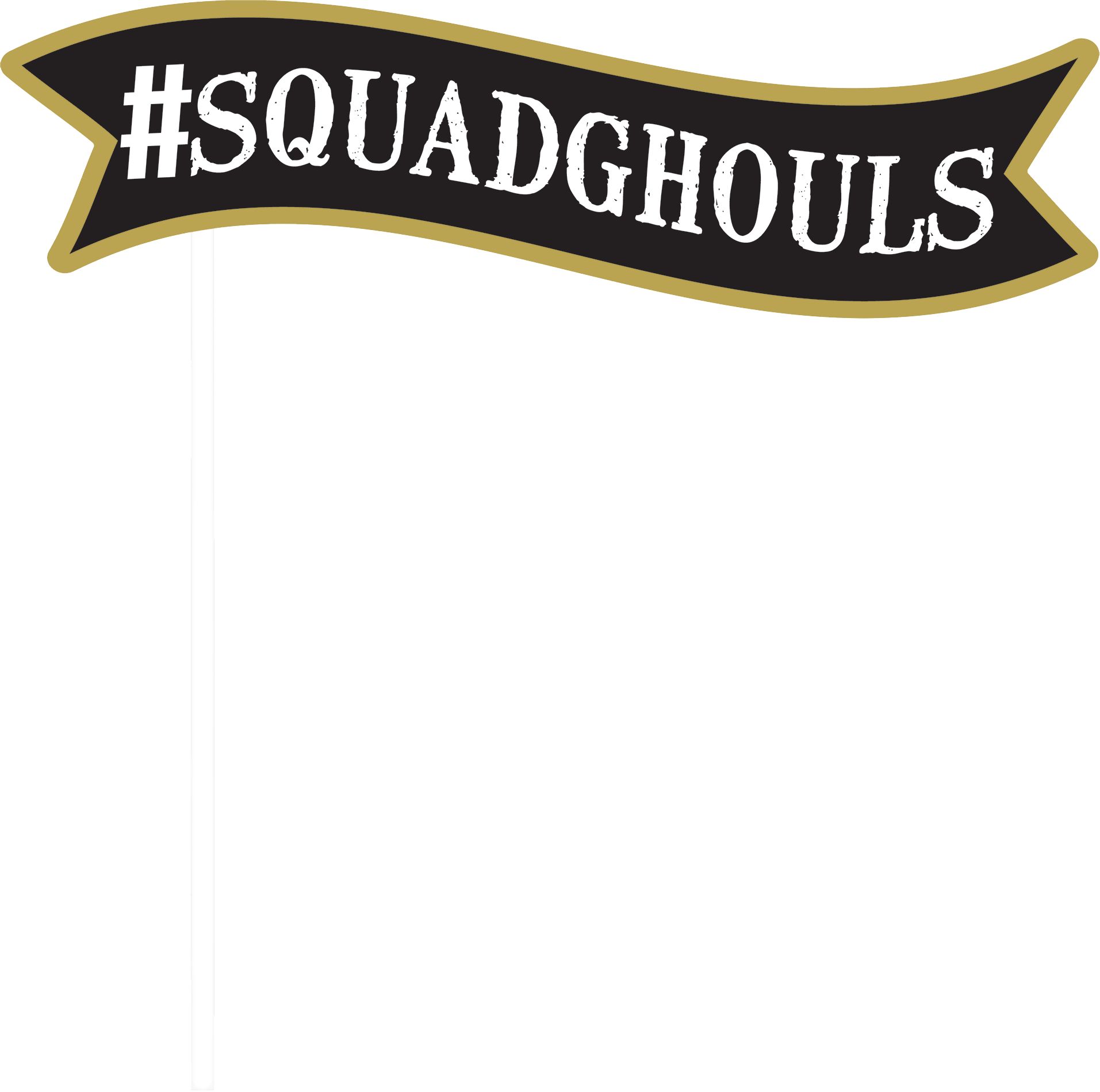 "Here for the Boo's" Wicked Photo Booth Props, Black/Orange, 5.5-in, 13-pk, for Halloween Front_Flat