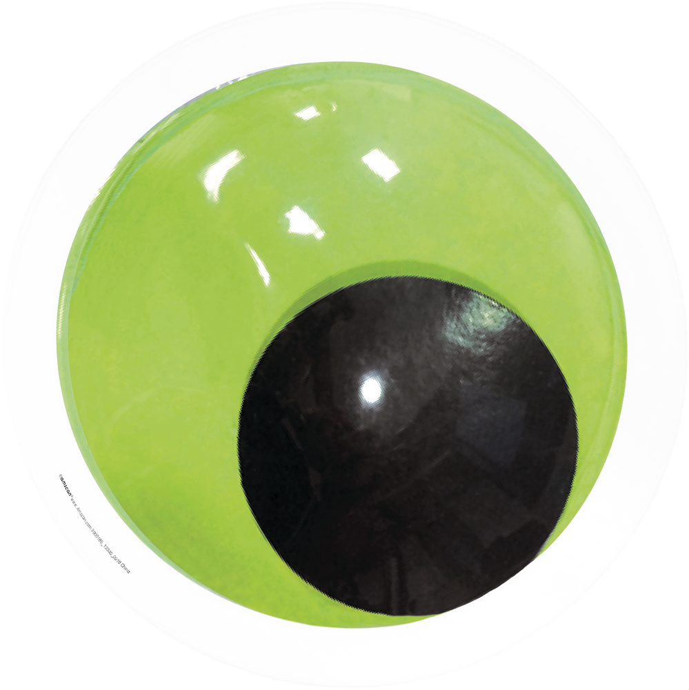 Giant Googly Eye Favours, Green, 9in, 2pk, for Halloween Party City
