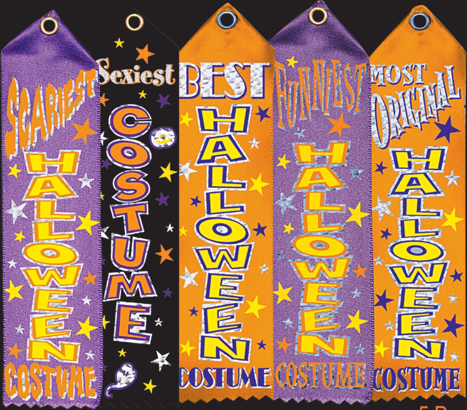 Rubans de mérite, costume d'Halloween, paq. 5 Front_Flat