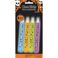 Neon Glow Stick Necklaces, 4-pk Front_Flat