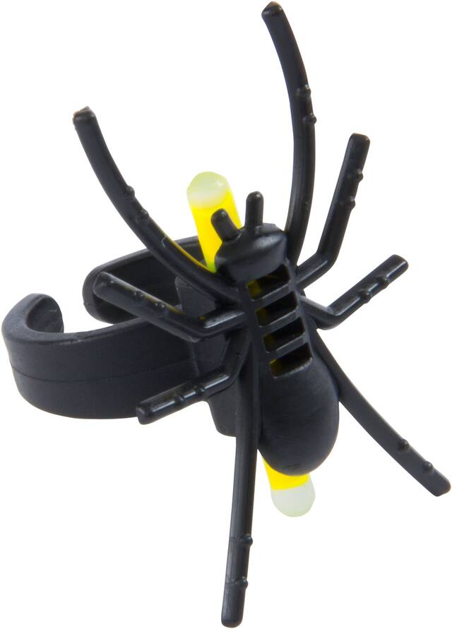 Anneaux à bâton luminescent, araignée, paq. 4 Front_Angled_Right