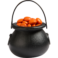 Chaudron à bonbons noir, paq. 12 Front_Elevated