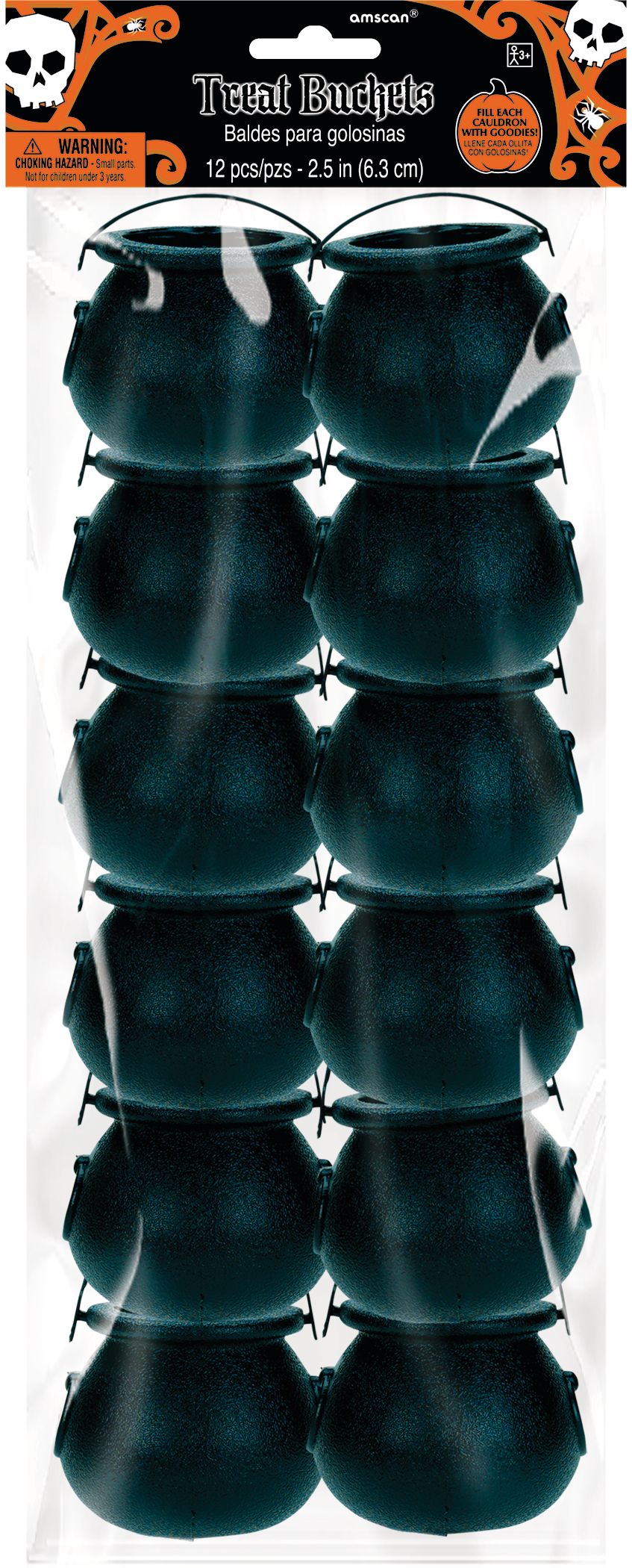 Black Candy Cauldrons, 12-pk Front_Flat