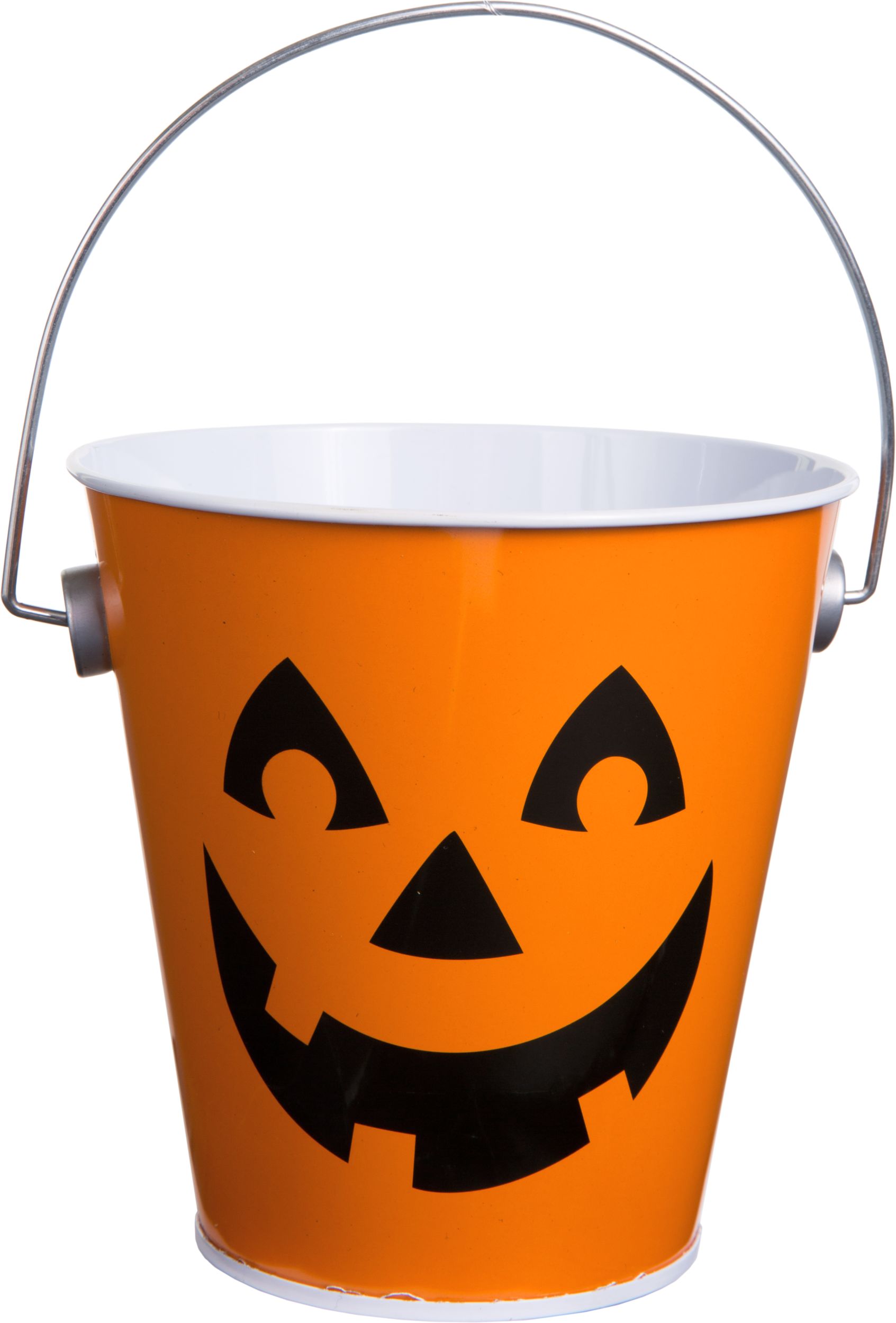 Seau en métal, citrouille d'Halloween, 4,5&nbsp;po Front_Elevated