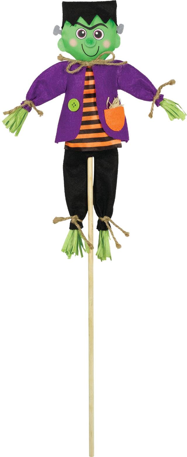 Frankenstein Halloween Decoration Yard Stake Front_Flat