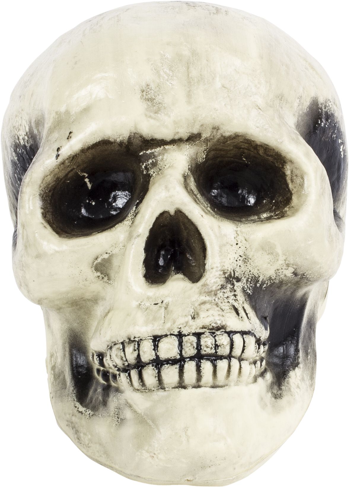 Squelette en plastique sur piquet, blanc, 16 po, paq. 12, décoration extérieure pour l'Halloween Front_Flat