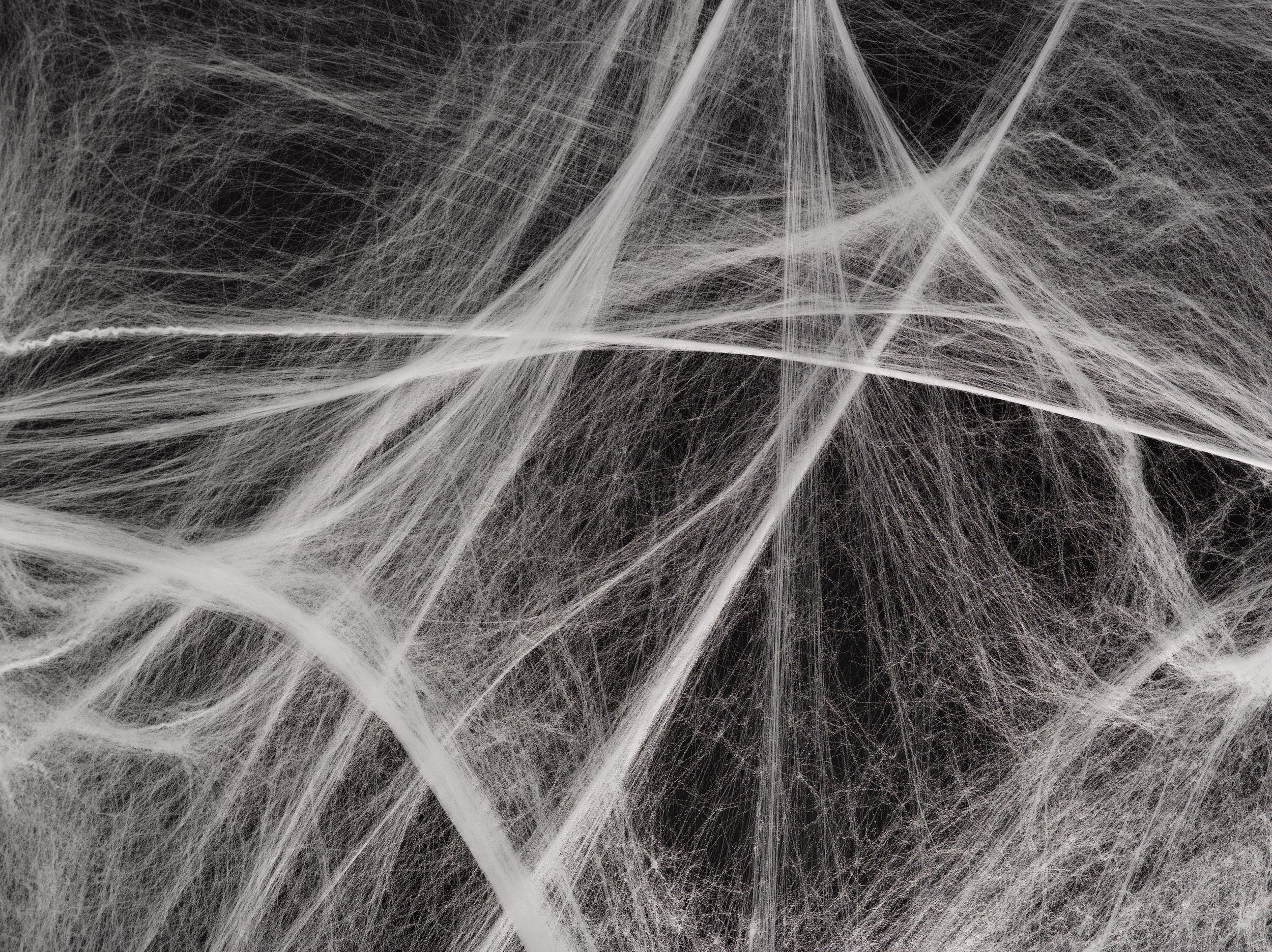 Super Giant Stretchy Spider Web Prop, White, 4.24-oz, Indoor/Outdoor Decoration for Halloween Front_Flat