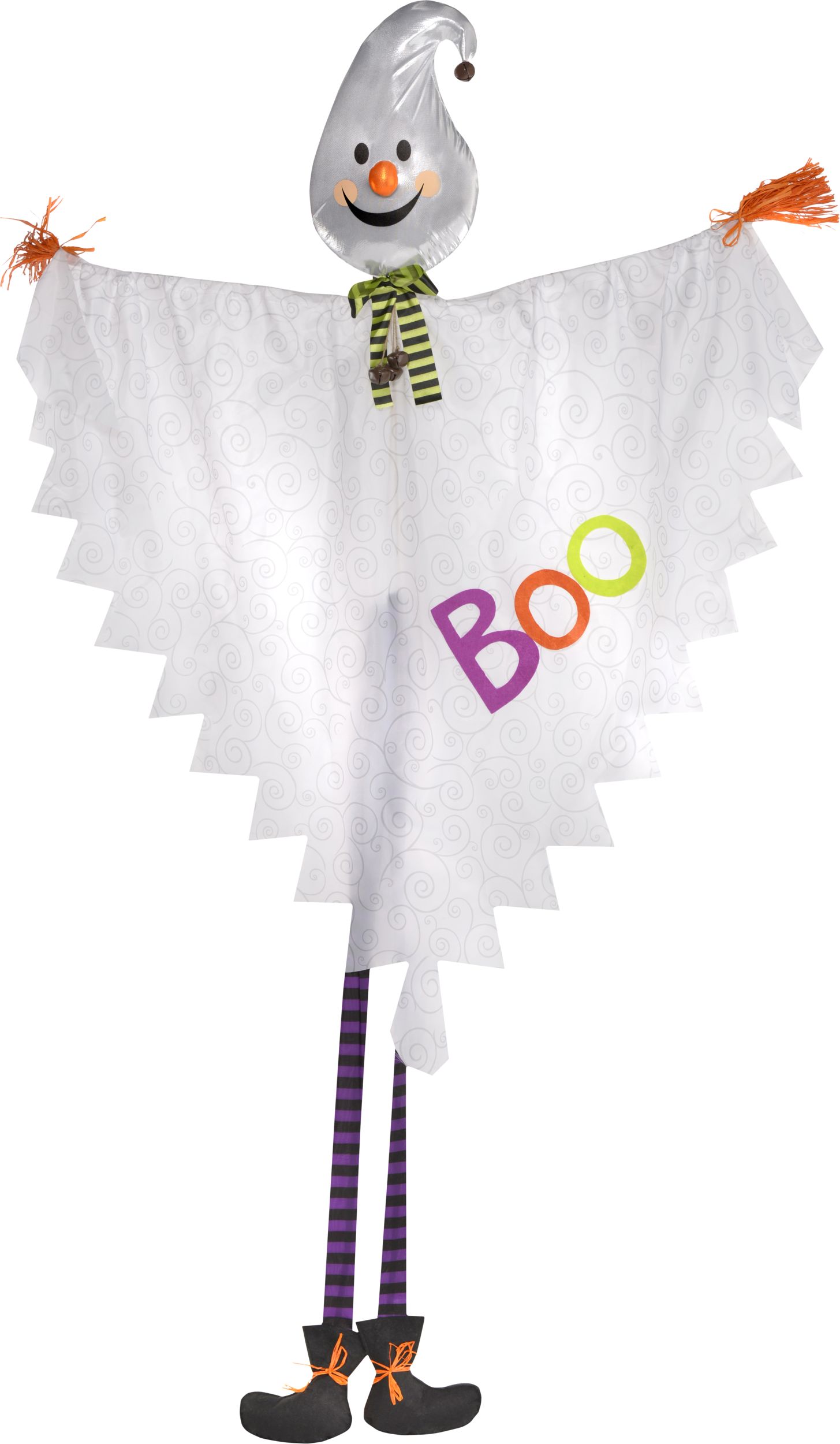 Giant Hanging Friendly Halloween Ghost, 54-in x 80-in | Party City