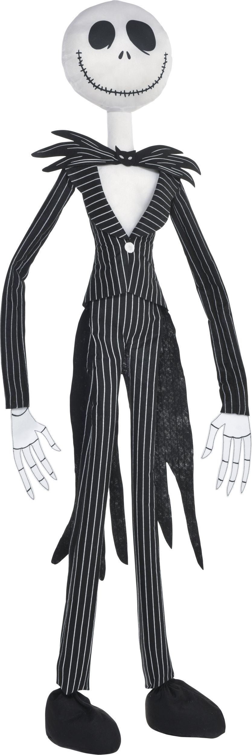 Disney The Nightmare Before Christmas Jack Skellington Poseable Hanging Character, Black/White, 5-ft, Indoor/Outdoor Decoration for Halloween Front_Angled_Right