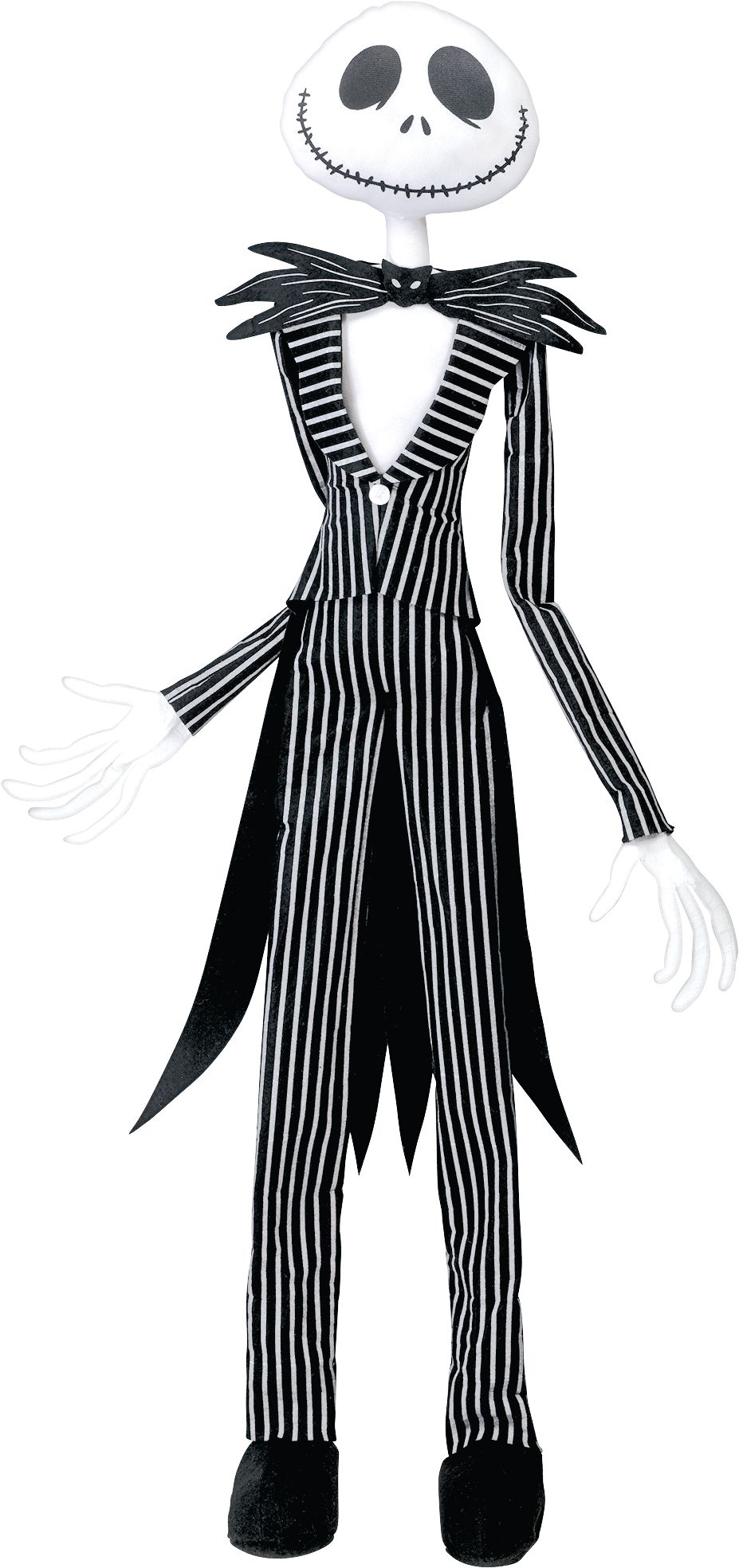 Disney The Nightmare Before Christmas Jack Skellington Poseable Hanging Character, Black/White, 5-ft, Indoor/Outdoor Decoration for Halloween Front_Flat