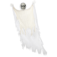 Accessoire de Faucheuse suspendue, blanc, 4 pi, décoration intérieure/extérieure pour l'Halloween Front_Angled_Right