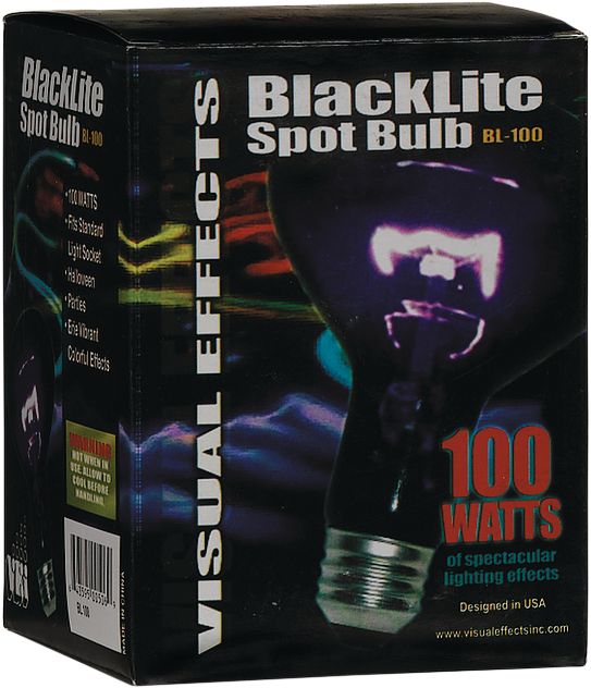 100W Light Bulb, Black, 5-in, Indoor/Outdoor Decoration for Halloween Front_Angled_Right