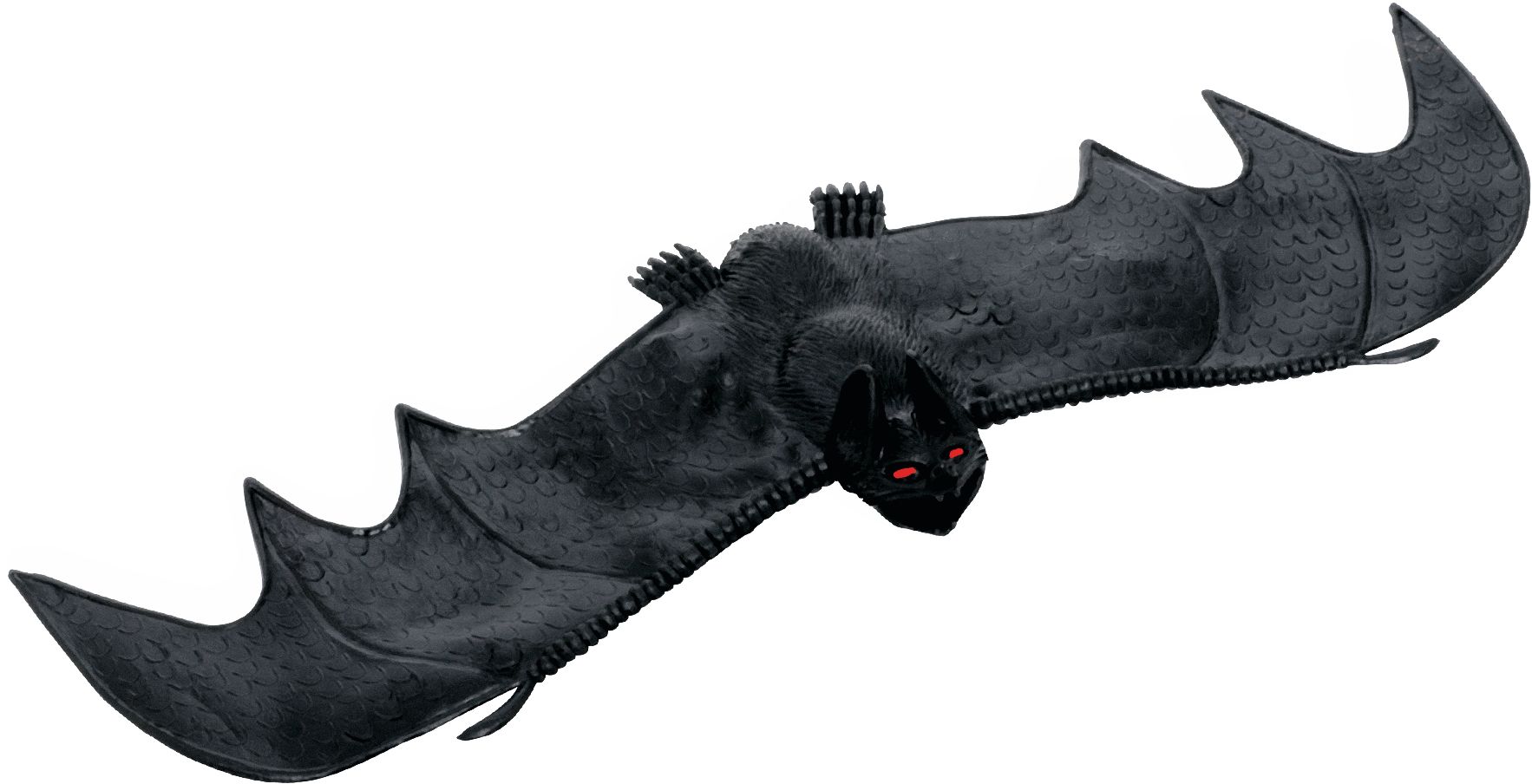 Bat Hanging Prop, Black, 10-in, Indoor/Outdoor Decoration for Halloween Bottom_Plunge