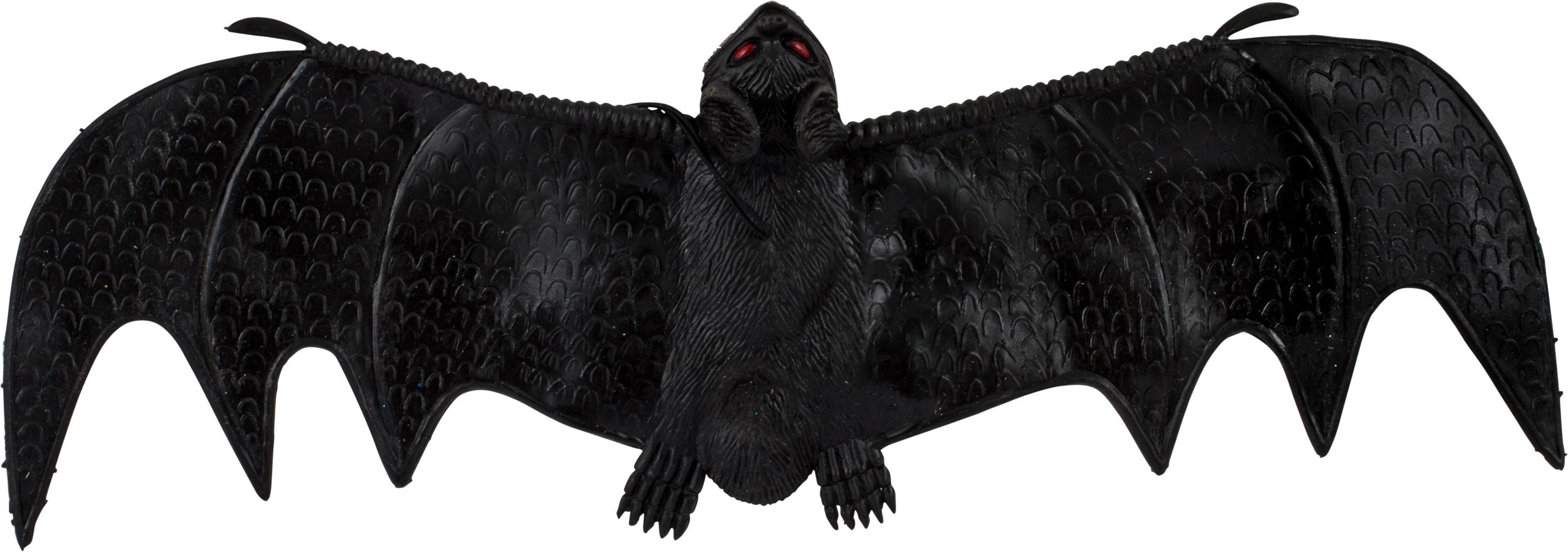 Bat Hanging Prop, Black, 10-in, Indoor/Outdoor Decoration for Halloween Overhead_Flat