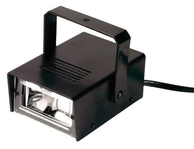 LED Strobe Light with Speed Control, Black, 3.5-in, Indoor/Outdoor Decoration for Halloween Front_Angled_Left