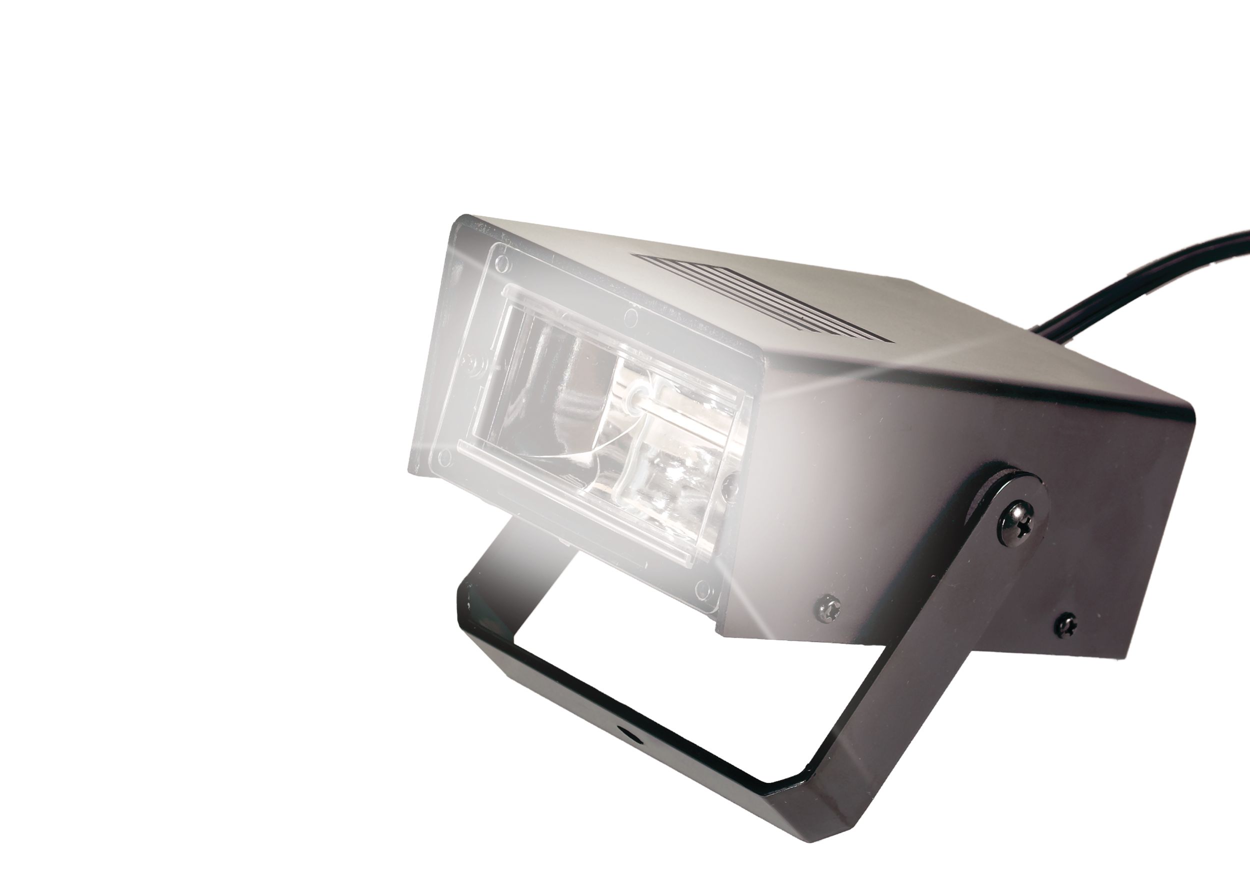 Lampe stroboscopique à DEL avec contrôle de vitesse, noir, 3-1/2 po, décoration intérieure/extérieure pour l'Halloween Front_Angled_Left