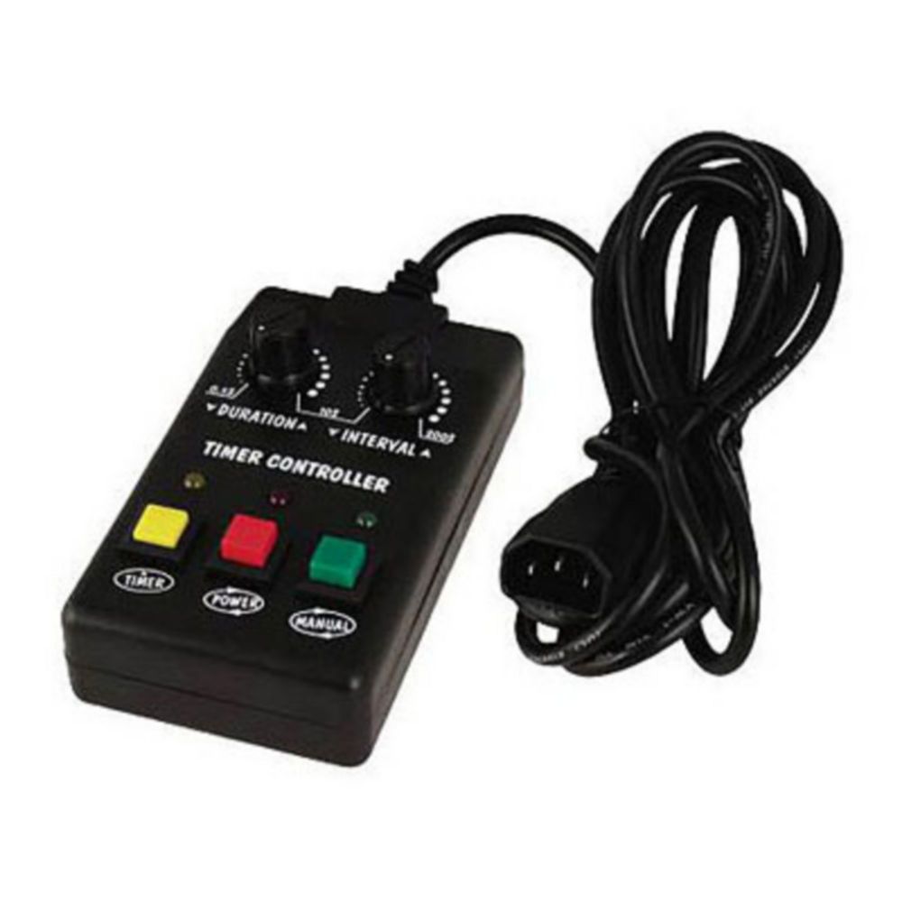 Fog Machine Timer with Burst and Interval Durations, Black, 2in