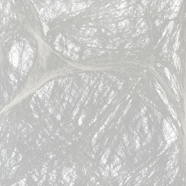 Stretchy Spider Web Prop, White, 1-oz, Indoor/Outdoor Decoration for Halloween Front_Flat