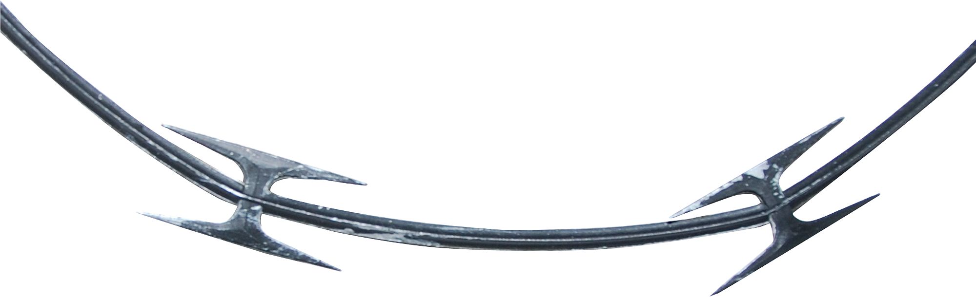 Plastic Barbed Razor Wire, Silver, 40-in, 5-pk, Indoor/Outdoor Decoration for Halloween CloseUp