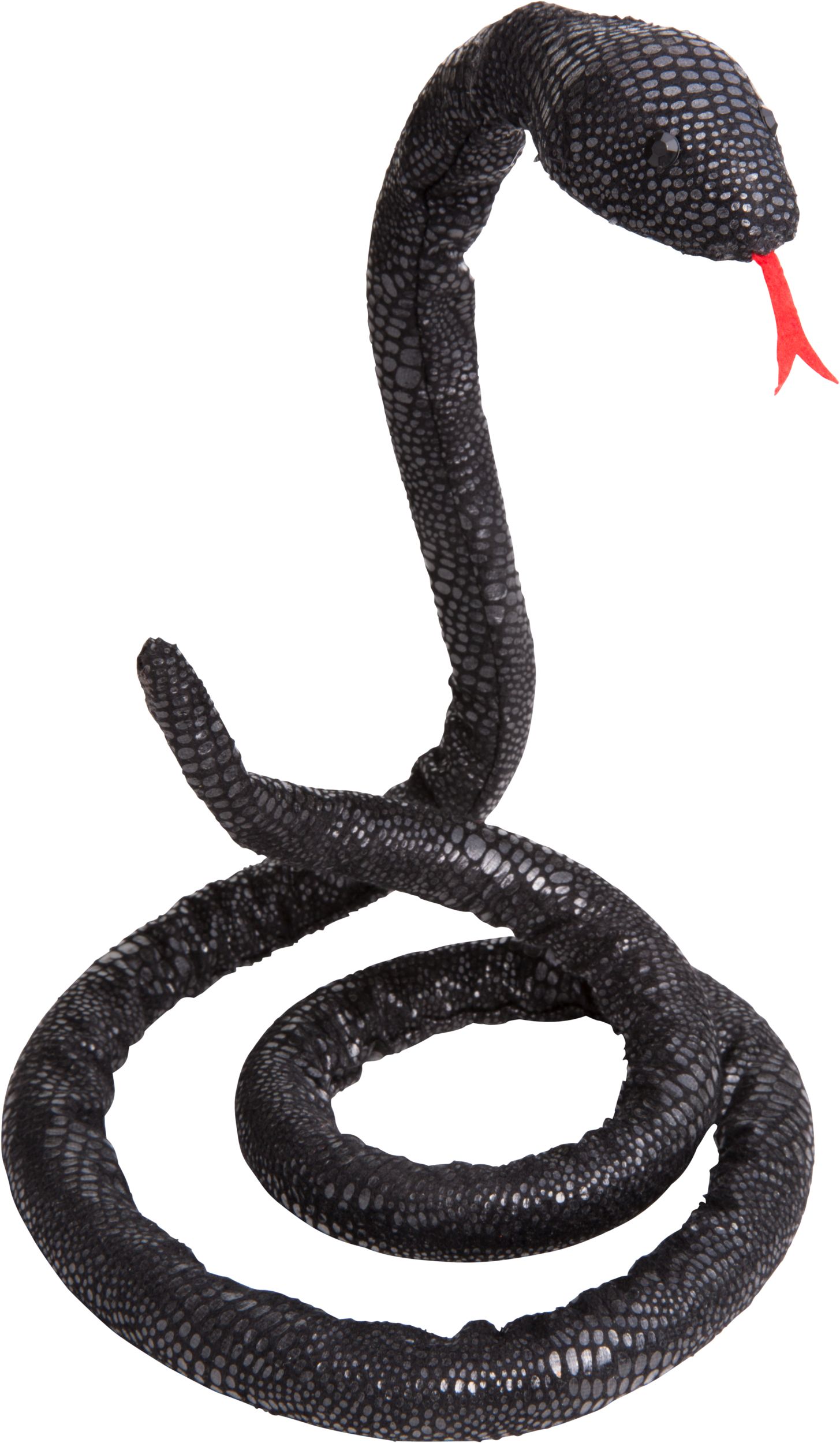 Snake Poseable Prop, Black, 12-in, Indoor/Outdoor Decoration for Halloween Front_Angled_Right