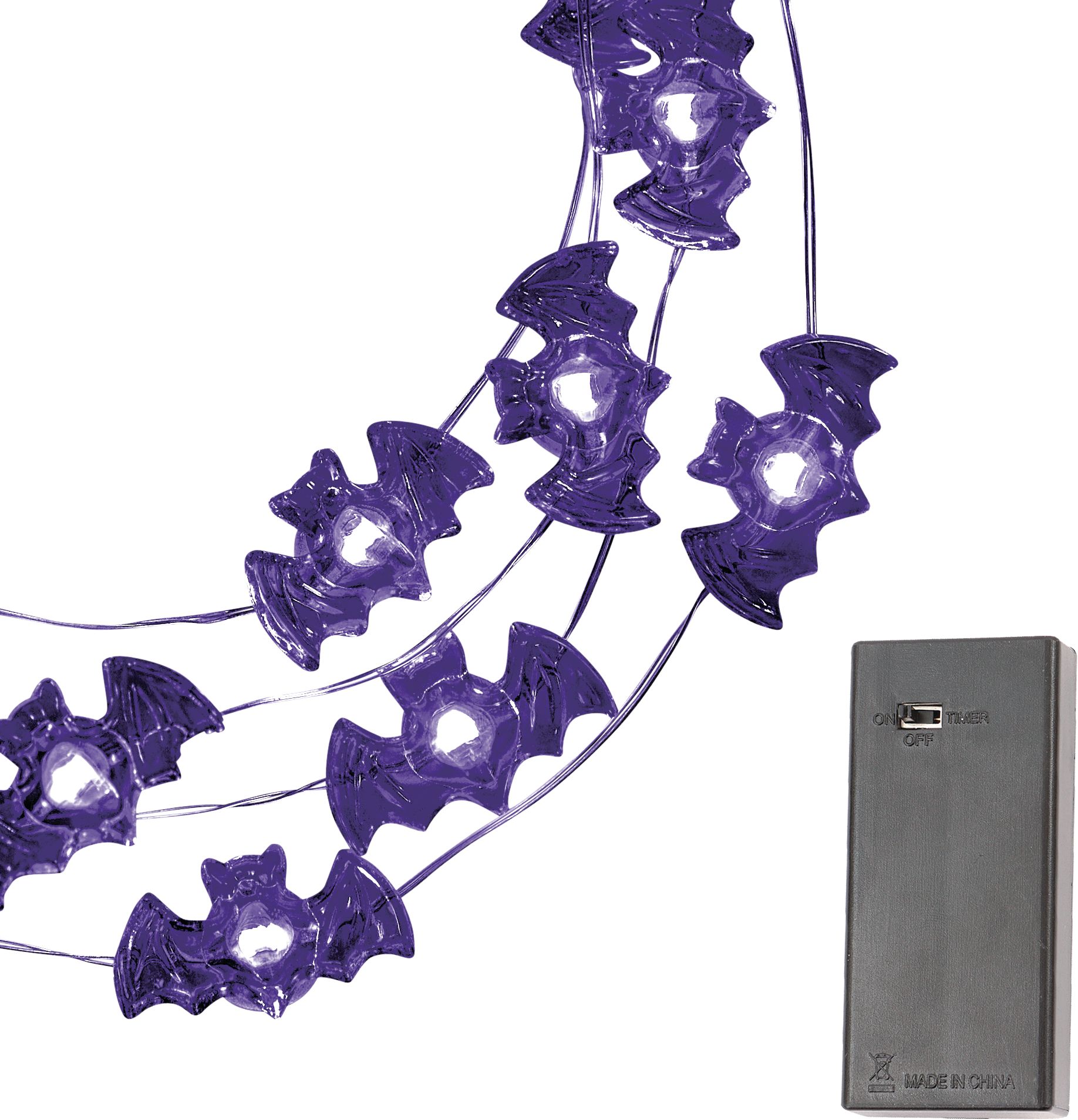 Bat String Lights, Purple Composite_or_Mixed