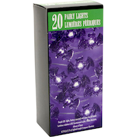 Bat String Lights, Purple Front_Angled_Right