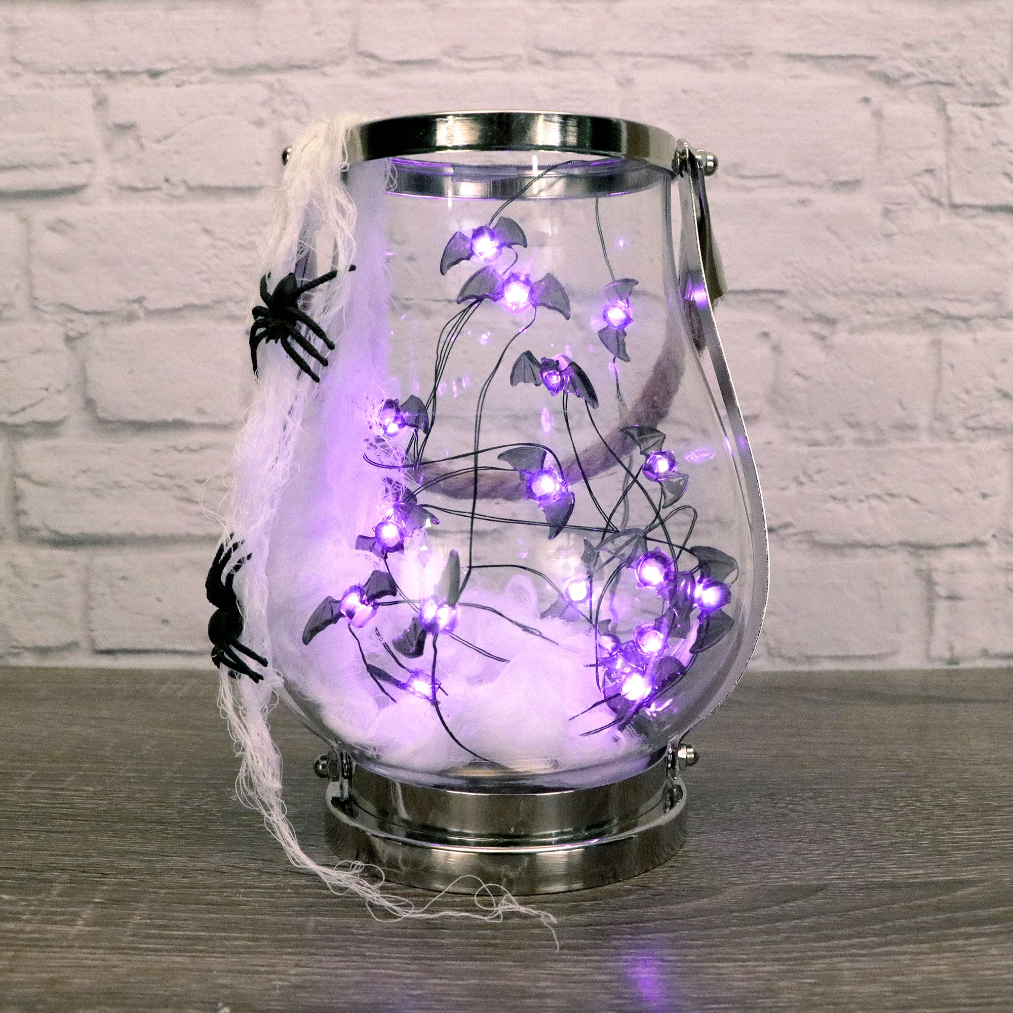 Bat String Lights, Purple Front_Elevated
