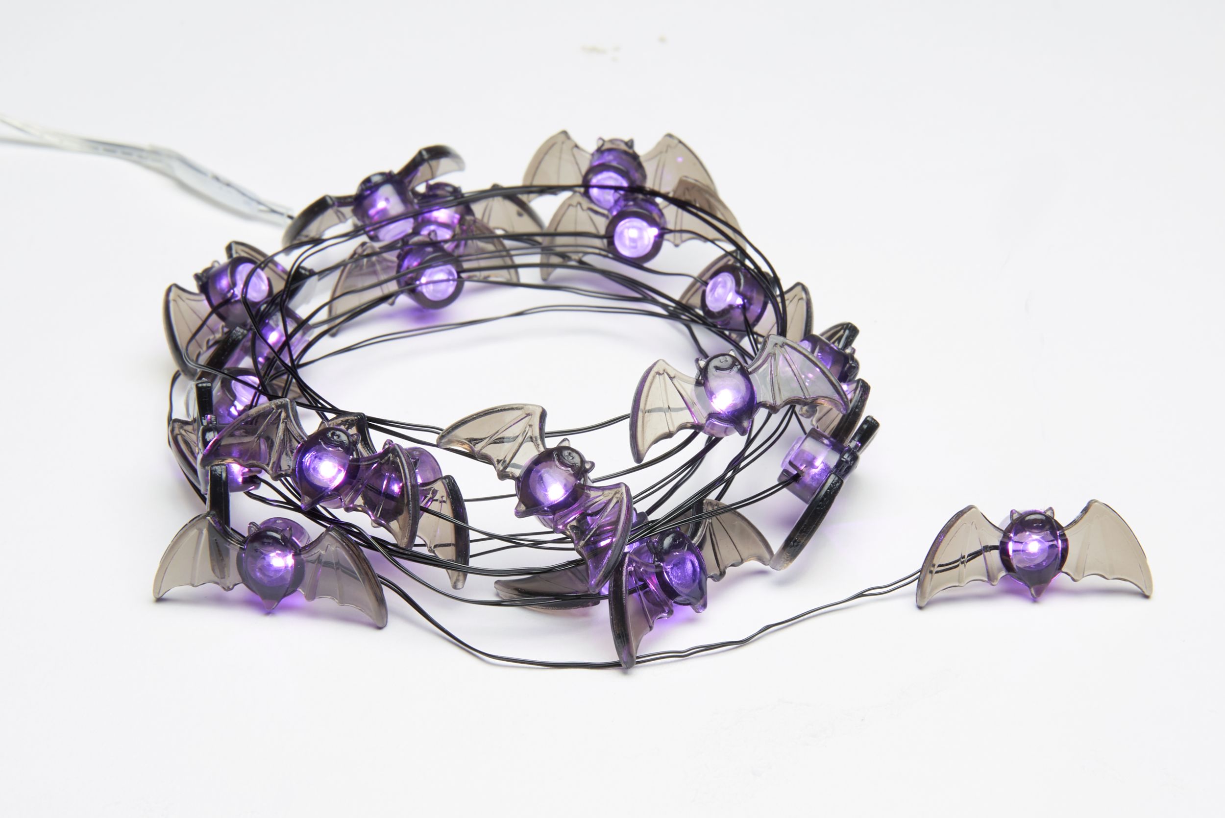 Bat String Lights, Purple Overhead_Plunge