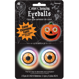 Pumpkin Light Eyeballs with Batteries, Colour Changing, 5-in, Indoor/Outdoor Decoration for Halloween Front_Flat