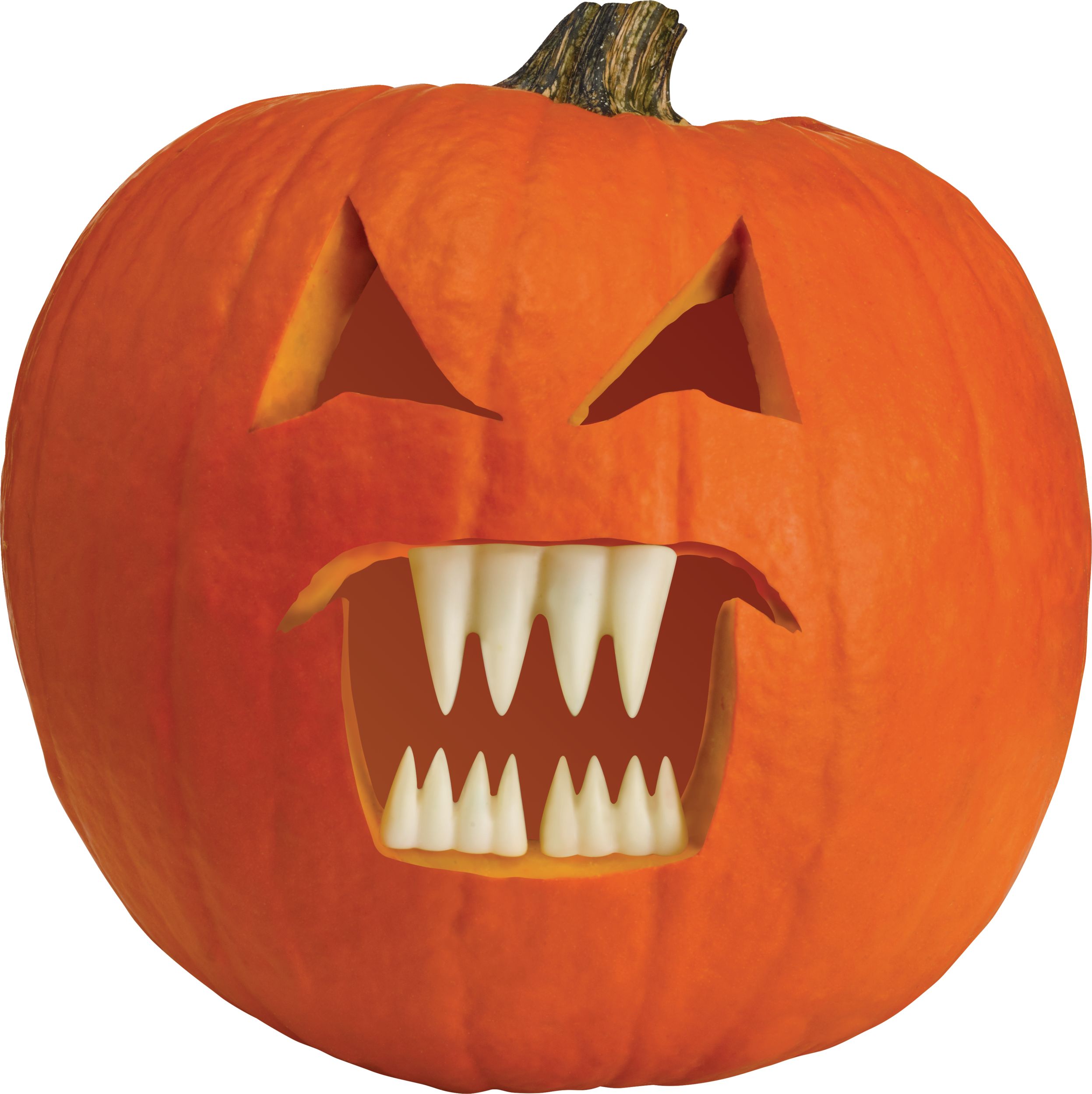 Crocs phosphorescents pour citrouille, blanc, 1 po, paq. 7, décorations d'intérieur et d'extérieur pour l'Halloween Front_Flat