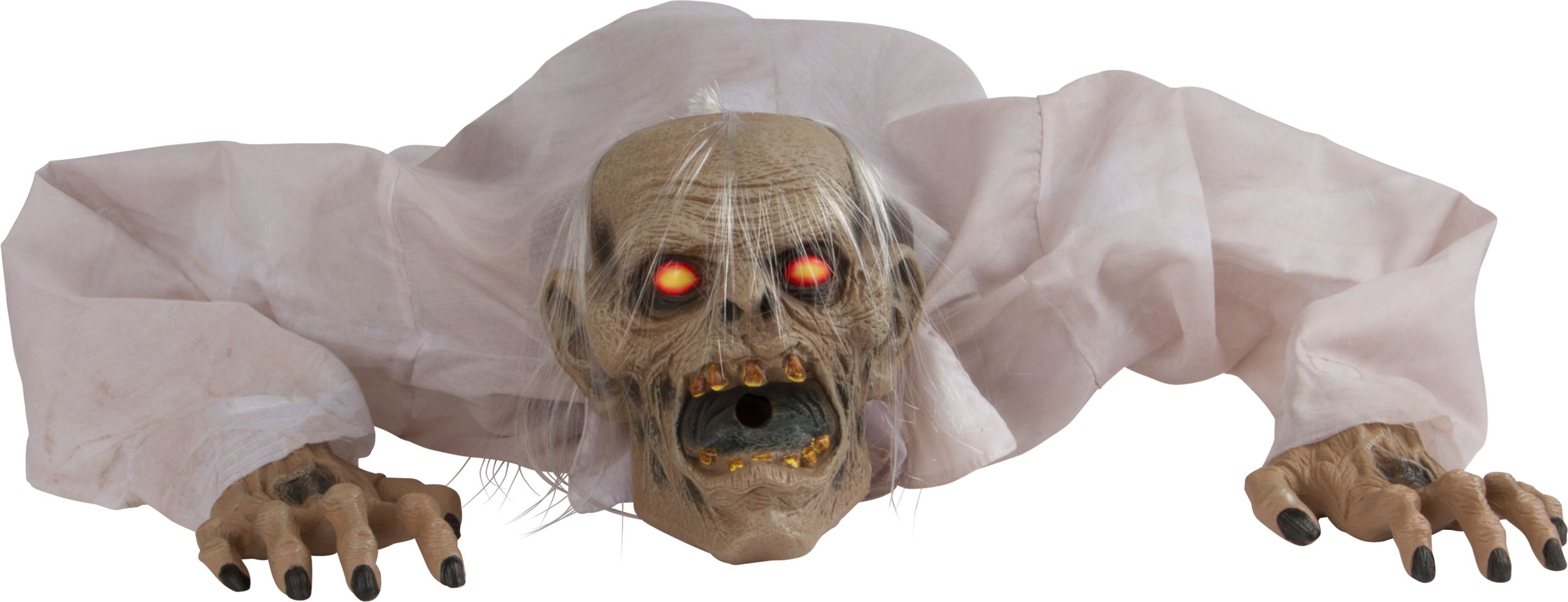 Graveyard Ghoul Fog Machine Cover, White, 9-in, Indoor/Outdoor Decoration for Halloween Front_Flat