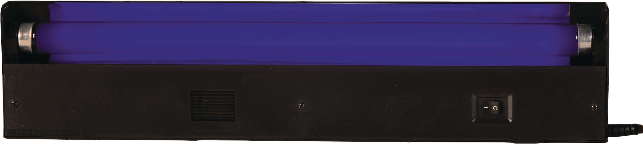 LED UV Blacklight Fixture Black, 18-in, Indoor/Outdoor Decoration for Halloween Front_Flat