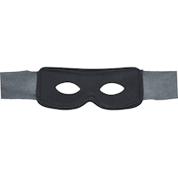 Zorro Bandit Eye Mask, Black, One Size, Wearable Costume Accessory for Halloween Front_Flat