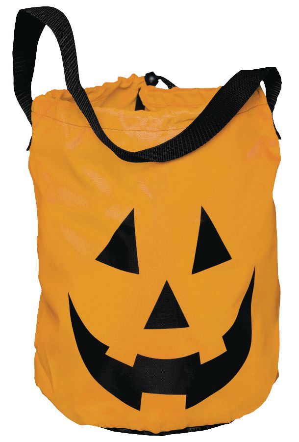 Sac à friandises citrouille avec cordon Front_Elevated