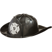 Casque de pompier, noir Front_Angled_Left