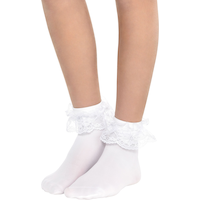 Socquettes en dentelle blanches, enfants Front_Angled_Left